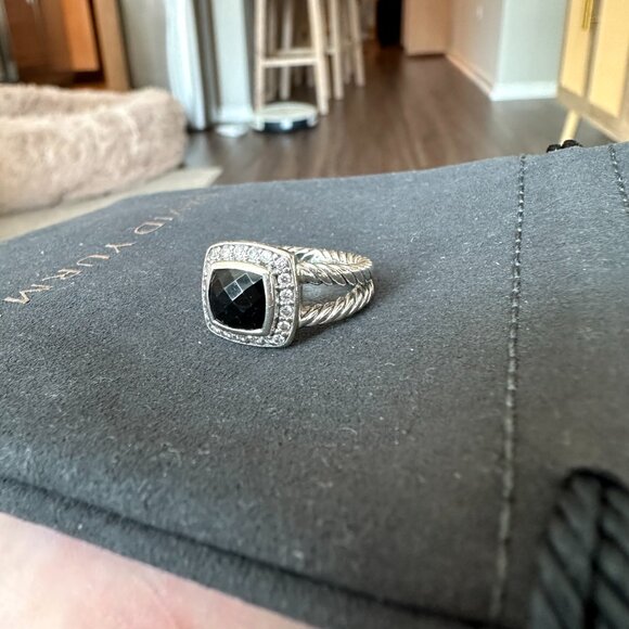 David Yurman Petite Albion Black Onyx Ring Size 6 - Picture 8 of 15